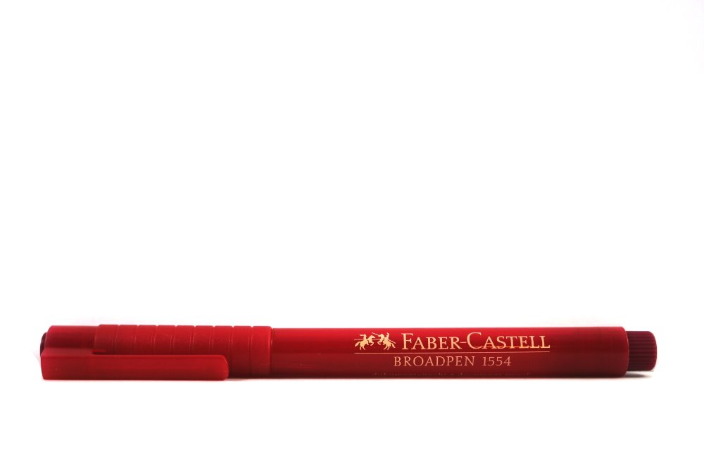 Faber Castell Broadpen 1554 - Rød